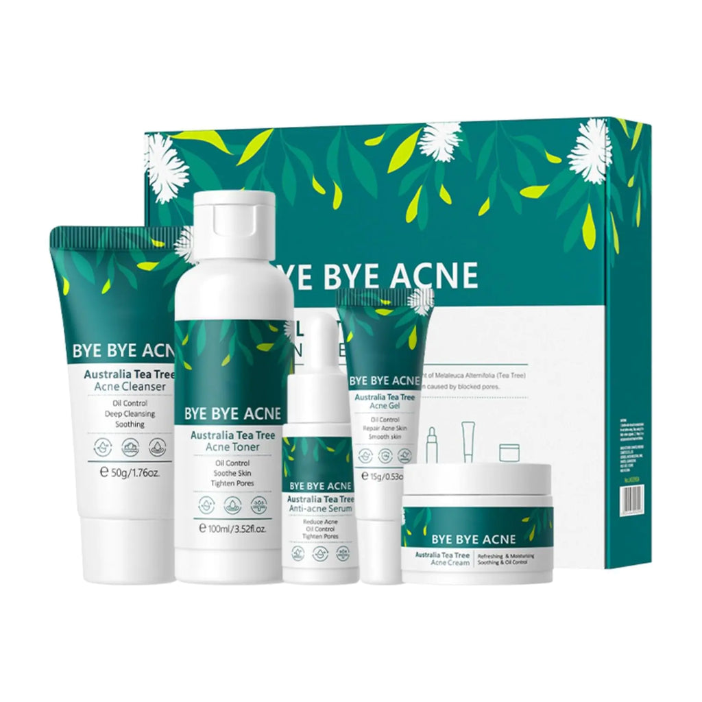Tea Tree Acne Skincare Set – 6-Piece Facial Kit for Clear Skin